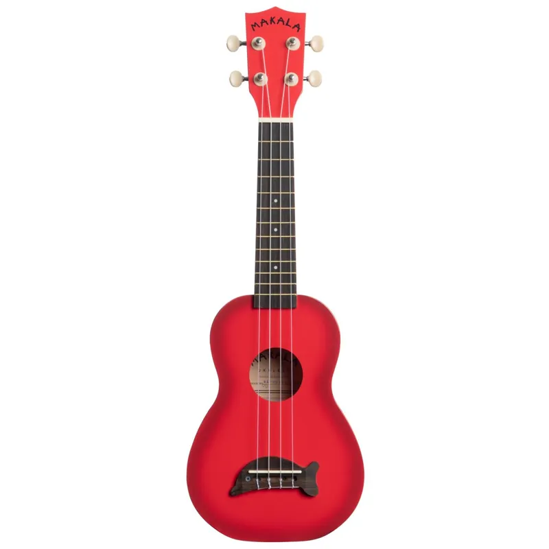 Nur wenige verfügbar - Kala Dolphin MK-SD-RDBURST - Red Burst Soprano Dolphin Ukulele, with Tote Bag