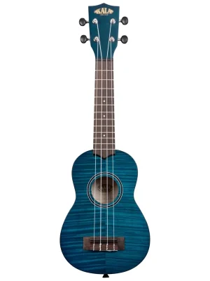 Kala KA-SEMB - Blue Exotic Mahogany Soprano Ukulele, with Bag (UB-S) - Kostenlose Rückgabe