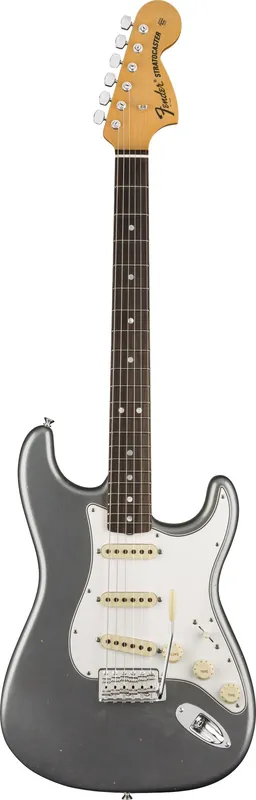 Fender 1970 Stratocaster® Journeyman Relic®, Rosewood Fingerboard, Aged Charcoal Frost Metallic Showroom Mo | Nur diese Woche