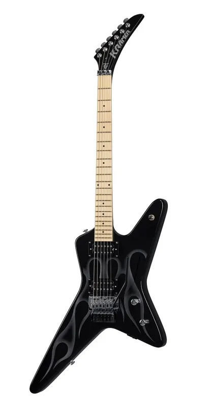 Kramer Tracii Guns Gunstar Voyager Metallic and Silver Ghost Flames | Extra-Rabatt