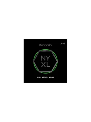 Nur solange der Vorrat reicht | D‘addario NYNW021 Einzelne mit vernickeltem Draht umsponnene Saite für E-Gitarre, .021