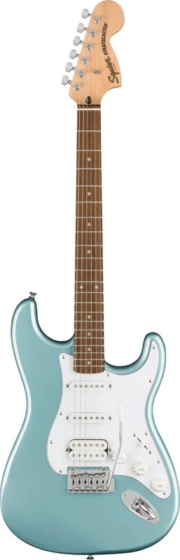 Squier FSR Affinity Series™ Stratocaster® HSS, Laurel Fingerboard, White Pickguard, Ice Blue Metallic - Ausverkauf