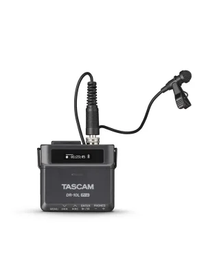 Preishit | Tascam DR-10L Pro 32-Bit-Float-Audiorecorder mit Lavalier-Mikrofon