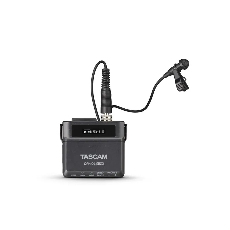 Preishit | Tascam DR-10L Pro 32-Bit-Float-Audiorecorder mit Lavalier-Mikrofon