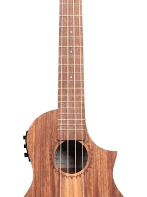 Kala KA-TK-C-CE - Teak Tri-Top Concert Ukulele, with Cutaway & EQ (Showroom) - Hochwertig