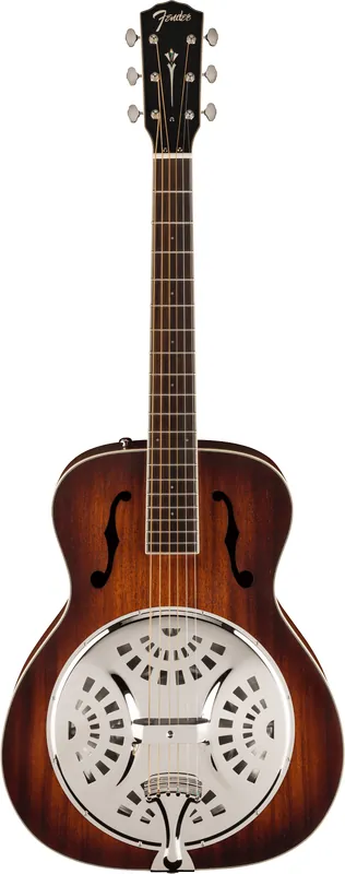 Top-Qualität - Fender PR-180E Resonator, Walnut Fingerboard, Aged Cognac Burst B-Stock
