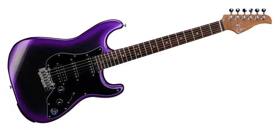 Einfache Rückgabe - Mooer GTRS Guitars Professional 800 Intelligent Guitar (P800) - Dark Purple "B-Stock"