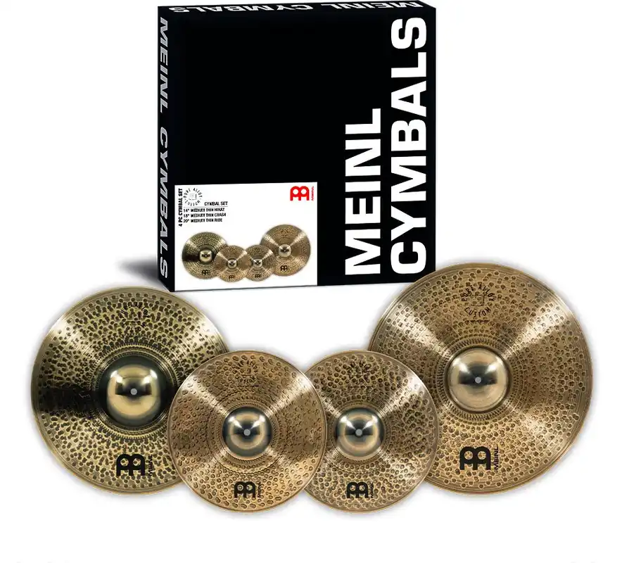 Meinl Pure Alloy Custom Cymbal Set - 14” / 18” / 20" | Expresslieferung