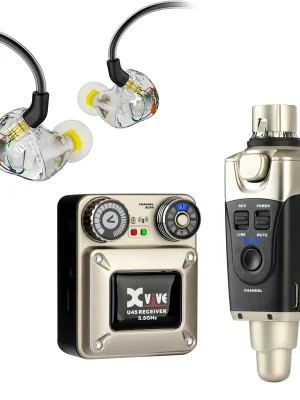 Markenqualität - X-vive U45T9 In-Ear Monitor Wireless System, 5.8 GHz - Bundle, 1x Transmitter + 1x Receiver + 1x T9 In-Ear