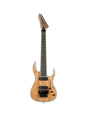 Jetzt verfügbar - B.c.rich Shredzilla 8 Prophecy Exotic Archtop with Floyd Rose, 8-String - Spalted Maple Top, Natural Transpar