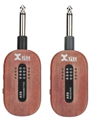 Günstig | X-vive A58 Guitar Wireless System 5.8 GHz Mahogany