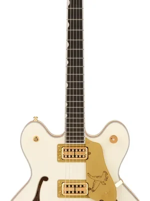 Einfache Rückgabe | Gretsch Falcon Center Block LTD with String-Thru Bigsby Vintage White