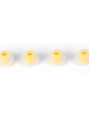 X-vive Soft Silicone Ear Tips for T9 White Translucent Yellow 4 x S - Zeitlich begrenzt