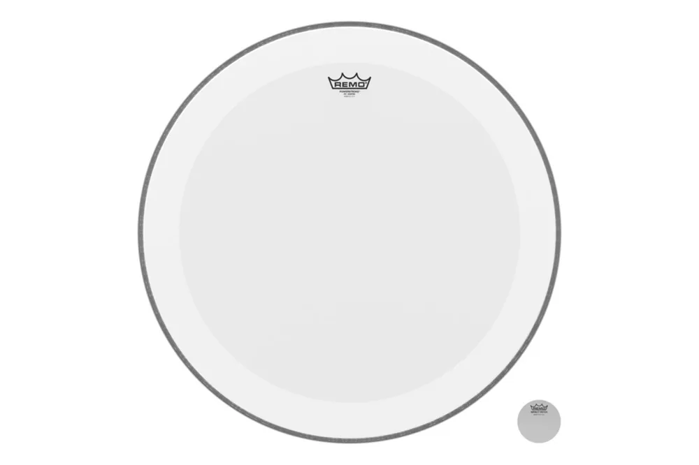 Rabatt - Remo 18" Schlagzeugfell Powerstroke 4 Weiß aufgeraut Bassdrum