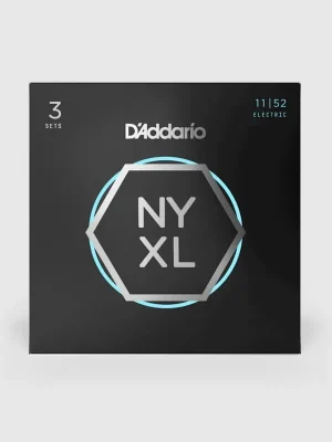 Aktion - D‘addario NYXL1152 mit Nickelbronze umsponnene Saiten für E-Gitarren,11-52, 3 Sätze