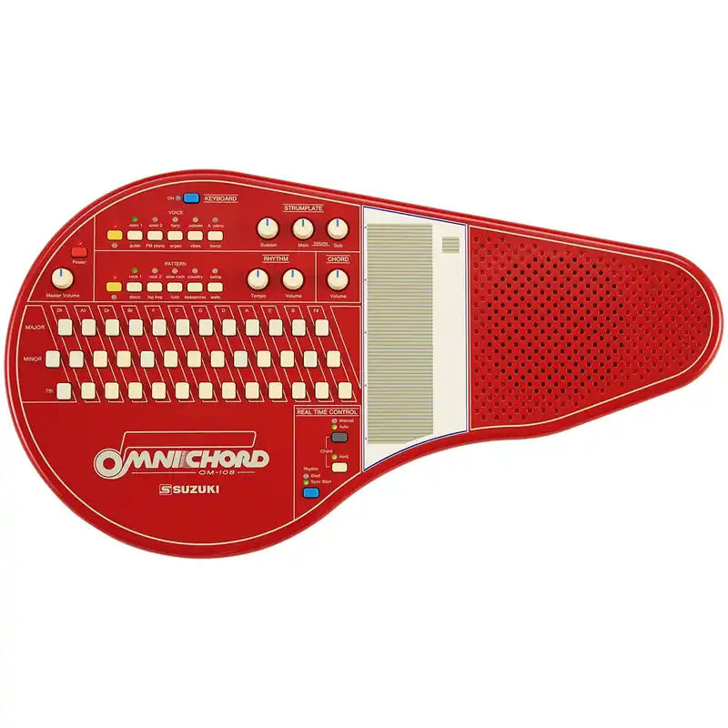 Suzuki Omnichord OM-108 Limited Red Synthesizer - Rabatt