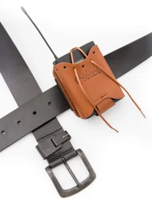 Top-Deal | Right ON! Straps Wireless Pocket In-Ear transmitter Leather-Pouch Brown