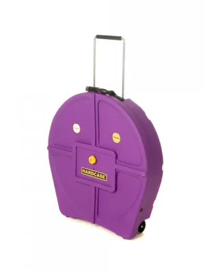 Reduziert | Hardcase HNP12CYM24-PU Cymbal Trolley-Case 24" für 12 Becken - Purple