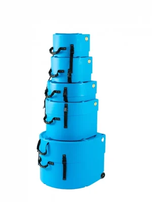 Preisvorteil - Hardcase HLROCKFUS-2LB Rock/Fusion Case Set 2 - Light Blue