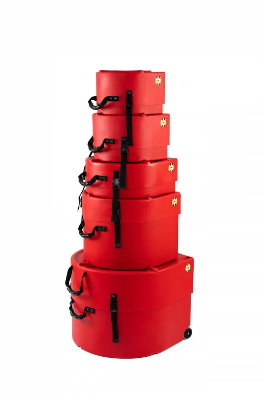 Hardcase HLROCKFUS-3R Rock/Fusion Case Set - Red - Online bestellen