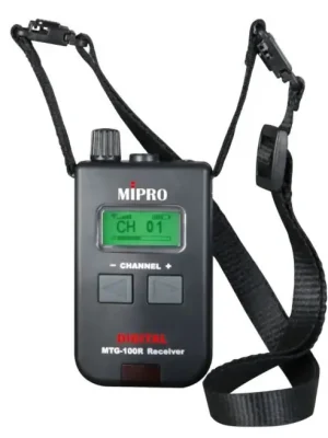 Preishit - Mipro MTG-100R - Tragbarer Digitaler Taschenempfänger mit Akku (863 - 856 MHz)