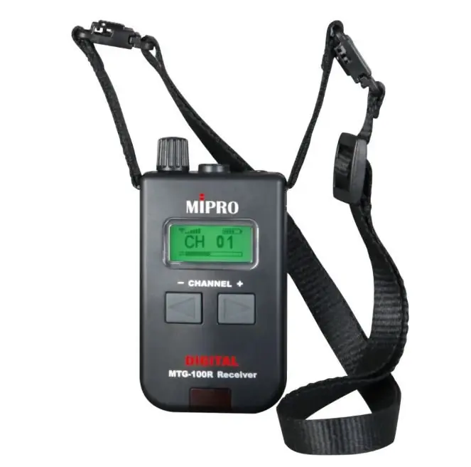 Preishit - Mipro MTG-100R - Tragbarer Digitaler Taschenempfänger mit Akku (863 - 856 MHz)