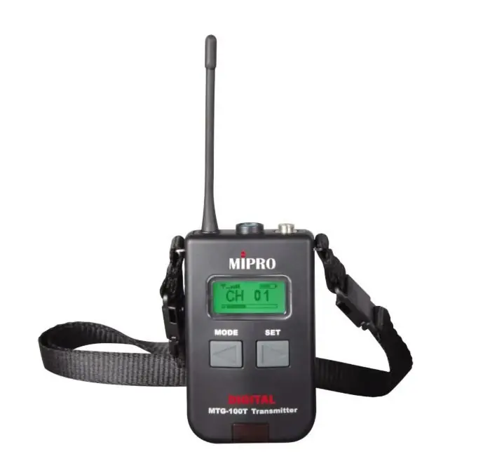 Mipro MTG-100T Digitaler Taschensender mit Akku (863-865 MHz) - Top-Deal