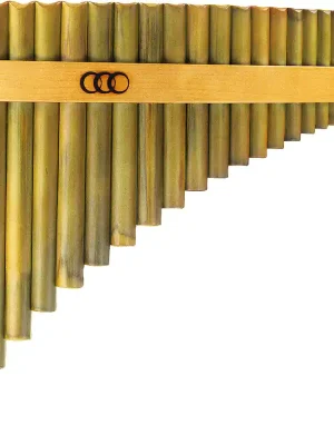 Ausverkauf | aS Panflöte Proline 24 Rohre, Holzgürtel