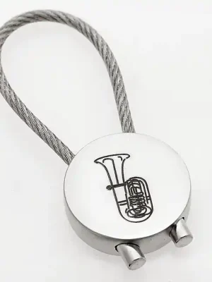 Geprüfte Qualität - Art of Music-Tuba-Schlüsselanhänger rund