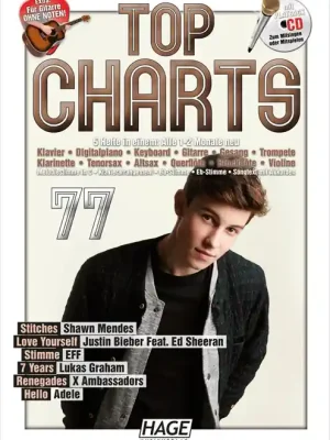 Jetzt sparen | Top Charts 77, Songbook+Playback CD