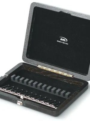 Bestpreis | aS-Blattetui Samt gef. Oboe, 12 Rohre, schwarz
