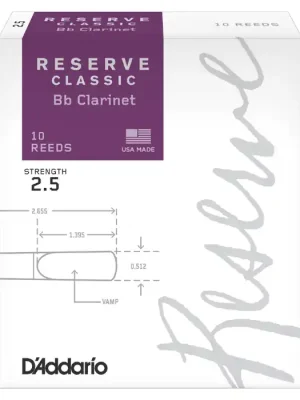 D‘ADDARIO RESERVE Classic Bb-Klarinette Boehm 2,5 - Werkspreis