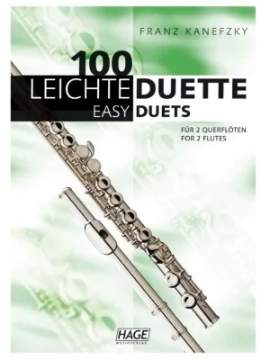 100 leichte Duette für 2 Querflöten | Einfache Rückgabe