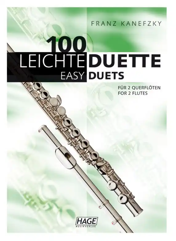 100 leichte Duette für 2 Querflöten | Einfache Rückgabe
