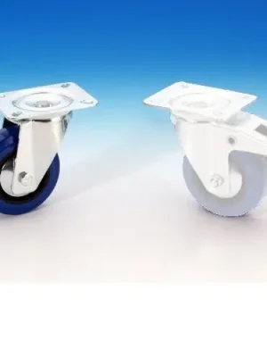 Adam Hall 372151 Blue Wheel Lenkrolle 100mm ungebremst blau, Räder für Racks | Neues Produkt