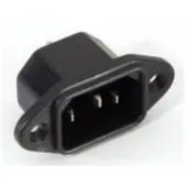 Sofort bestellbar - Adam Hall Connectors IECC Euro Netzbuchse männlich 8101S