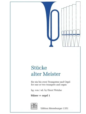 Noten Stücke alter Meister 1-2 Trompeten & Orgel Ed.Merseburger 1351 trumpet | Rabatt