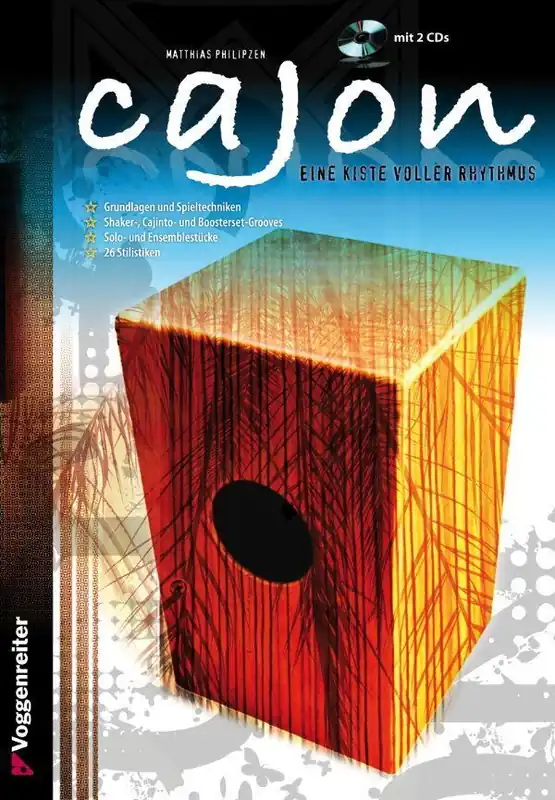 Noten Cajon - Die neue Schule Matthias Philipzen Voggenreiter 0610 incl. CD - Kostenlose Rückgabe