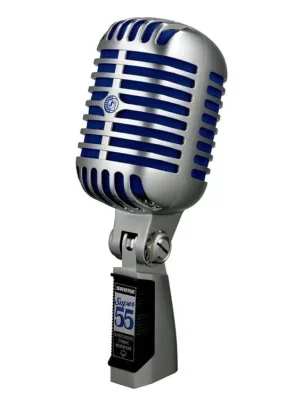 Shure Super 55 Deluxe Elvis Mikrofon, Gesangsmikrofon, dynamisch, Niere, silber | Hammerpreis
