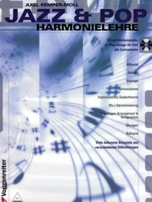 Top-Deal | Buch Jazz & Pop Harmonielehre Axel Kemper-Moll incl. CD Voggenreiter