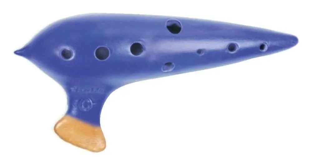 Reduziert - GEWA Ocarina Premium 10 Loch C blau Konzert-Okarina
