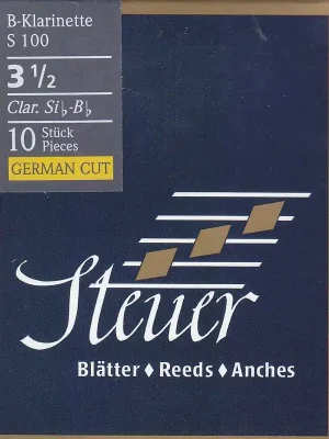 Steuer Blatt S-100 3,5 B-Klarinette deutsch Blue Line - Sehr gut bewertet