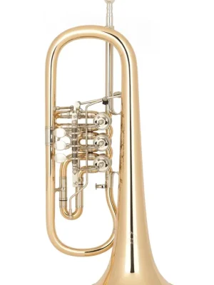 Miraphone 25-R B-Flügelhorn 25 1100 A100, Goldmessing Schallstück - Hochwertig