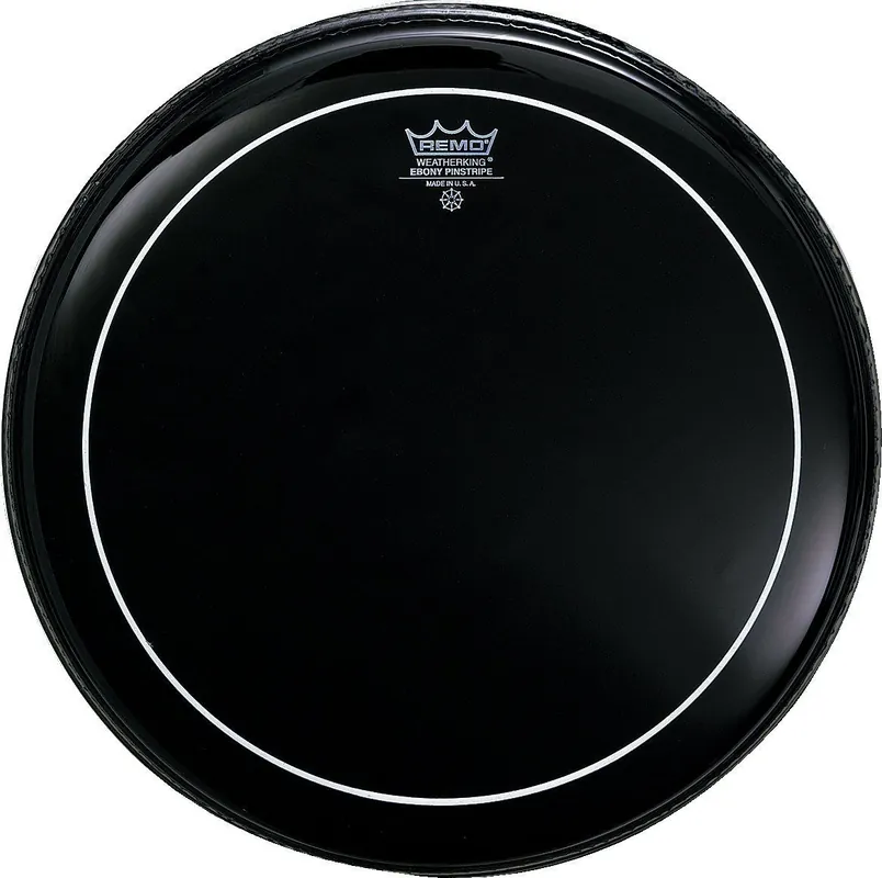 Remo 8" Pinstripe ebony Tomfell doppellagig schwarz | Knallerpreis
