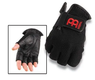 Direkt kaufen - Meinl MDGFL-M Drummer Gloves Größe M, ohne Finger, Schlagzeughandschuhe, Leder