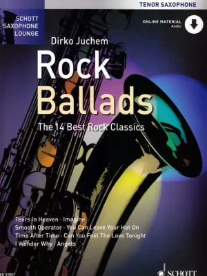 Noten ROCK BALLADS Juchem Dirko incl.downloadcode Tenorsaxophon ED 21807 - Aktionspreis