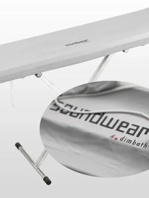 Soundwear Elastische Keyboard Abdeckhaube, 61 Tasten, 85 - 102 cm, silber | Nur begrenzt verfügbar
