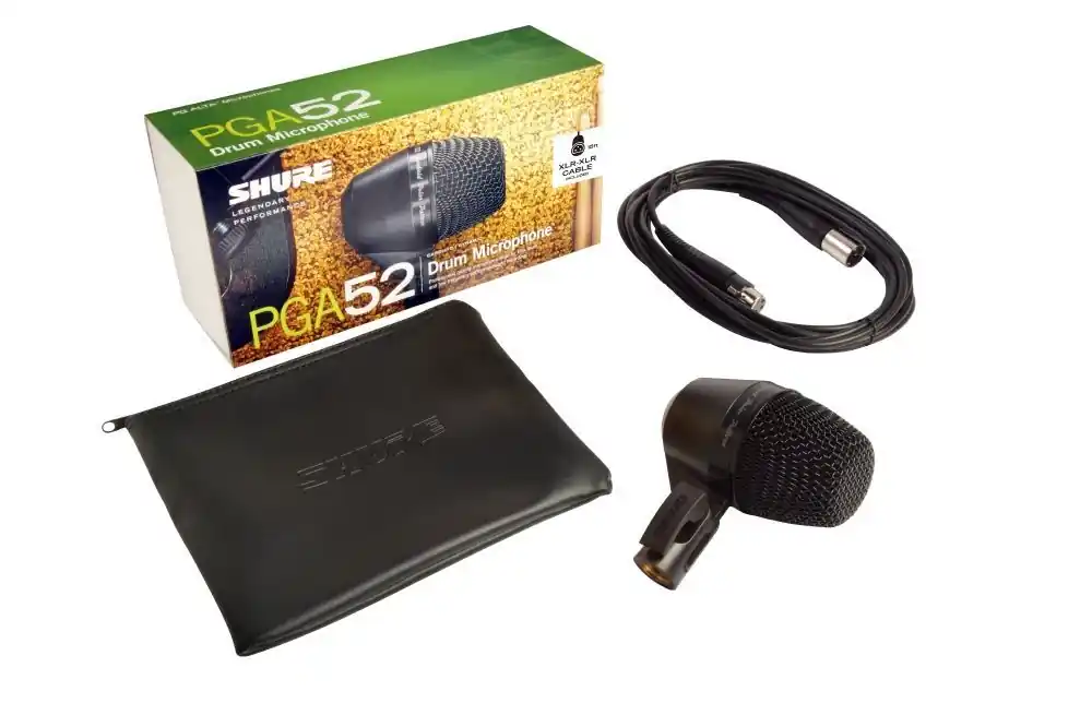 Nur heute | Shure PGA52 Dynamisches Bassdrum-Mikrofon, Niere inkl. Kabel