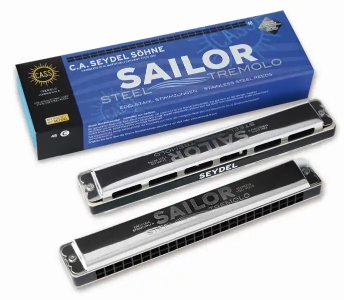 Seydel Sailor Steel C/48 Mundharmonika , Edelstahl-Stimmzungen, Tremolo - Nur noch kurze Zeit