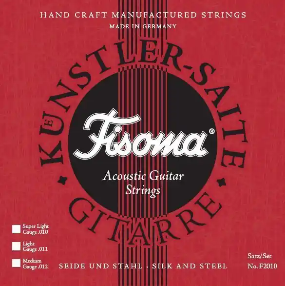Fisoma F2010/L Akustik Saiten mit Seidenbeilage, 6 Strings, .011-.045 | Neu hinzugefügt